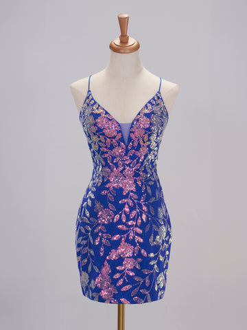 Addison Royal Blue Bodycon Homecoming Dress